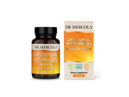 Dr. Mercola Liposomální vitamín D - 5000IU 90 kapslí