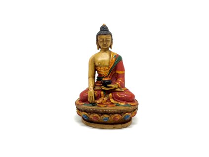 Soška Buddha resin barevný 11 cm