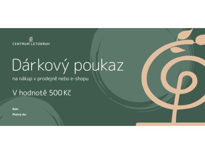 Dárkový poukaz 500 Kč eshop