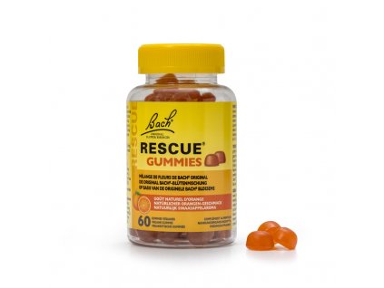 Bachovy esence Rescue Gummies pomeranč  60 pastilek