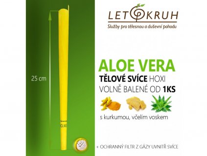 HOXI Tělová svíce s Aloe Vera