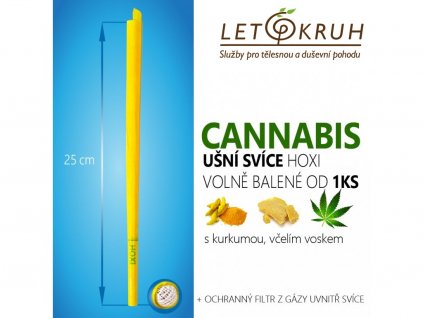 HOXI Ušní svíce s Cannabisem