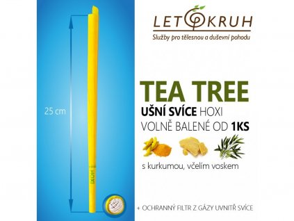 HOXI Ušní svíce s Tea Tree