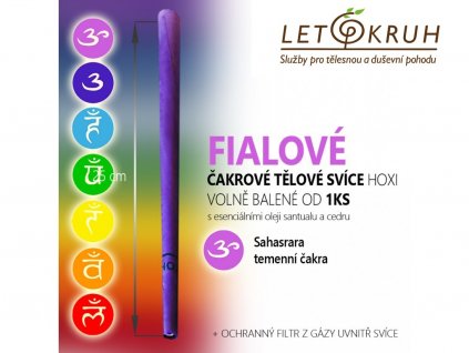cakrova svice fialova