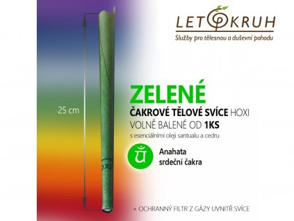 cakrova svice zelena