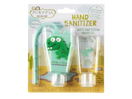 Jack N´Jill Antibakteriální gel na ruce Dino, 2x 29 ml+pouzdro