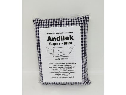 Nahřívací polštářek Super mini - fialový károvaný