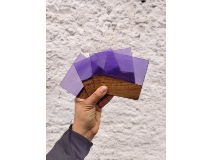 Podtácek Fialový plamen