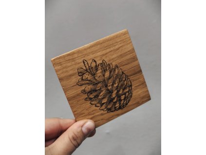 Podtácek dřevěný ŠIŠKA