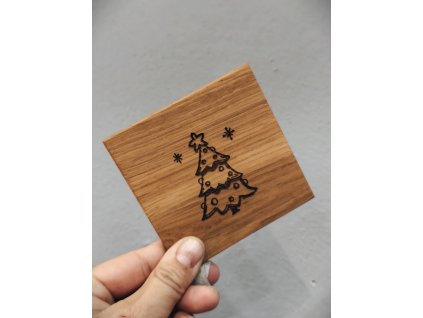 Podtácek dřevěný STROMEČEK