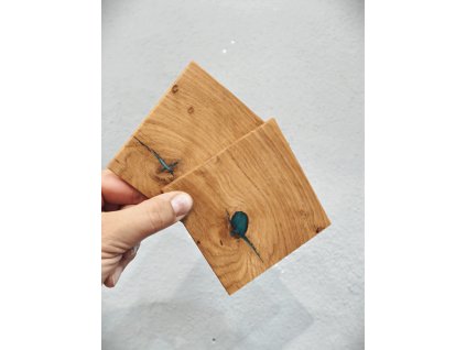 Podtácek Dřevěný s kapkou epoxidu