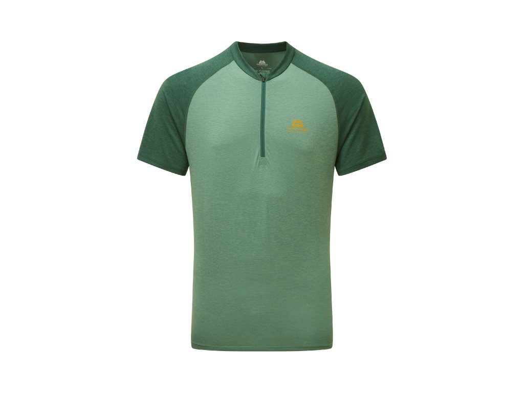 Mountain Equipment Nava Short Sleeve Zip T Men's (Size L, Color Sage/Fern)