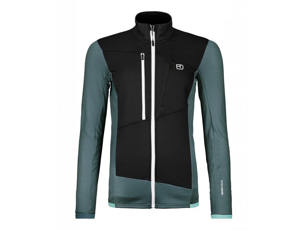 Ortovox Fleece Grid  Dámská mikina (Size L, Color Dark Arctic Grey)