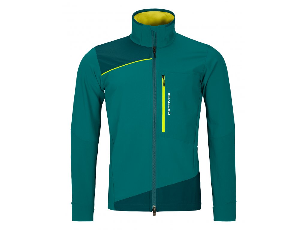 Ortovox Pala Light  Pánská softshellová bunda (Size M, Color Pacific Green)