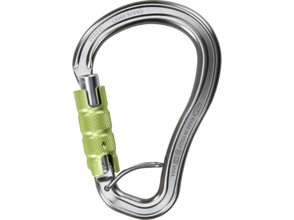 Climbing Technology Axis HMS TGL (triplex gate with  tive spring bar) (Size Onesize, Color Grey/Green)