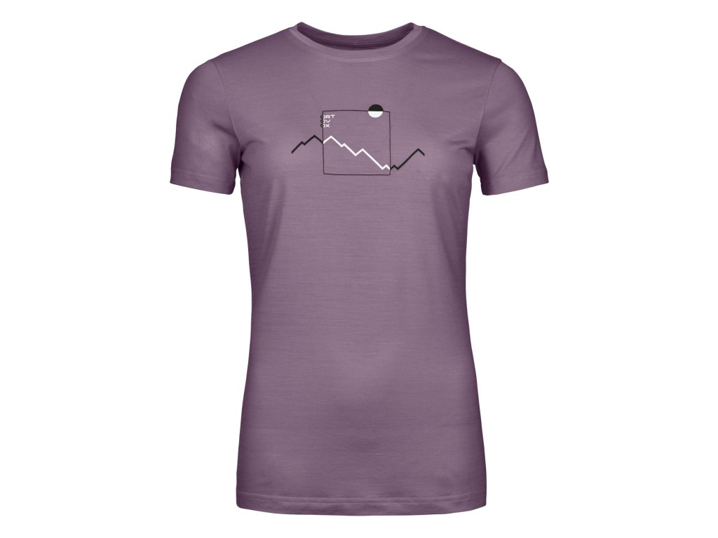 Ortovox 150 Cool Peak Focus    Dámské tričko s krátkým rukávem (Size M, Color Wild Berry)