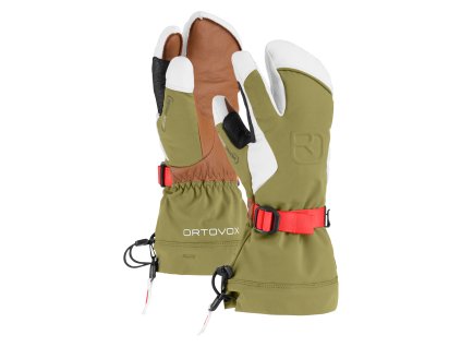 Ortovox Merino Freeride 3 Finger  Rukavice (Size XS, Color Wild Herbs)