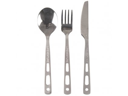 Lifeventure Knife Fork Spoon Set - Basic