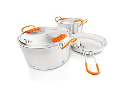 GSI  Glacier Stainless Base Camper; 2+3 l; medium (Objem 2+3 l, Velikost medium)