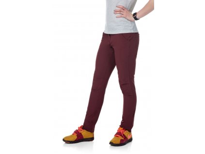 Kilpi BRODELIA-W   Short Dámské softshellové kalhoty (Barva Tmavě červená, Velikost 40 Short)