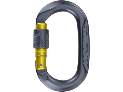 Climbing Technology OVX SG (screw gate) (Size Onesize, Color Anthracite/Mustard)