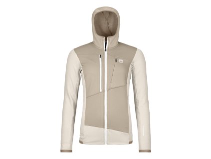 Ortovox Fleece Grid Hoody  Dámská mikina (Size M, Color White Chalk)
