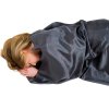 Lifeventure Silk Sleeping Bag Liner; grey; rectangular