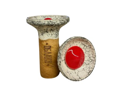 Korunka - Oblako Flow - Red on White/Black Marble