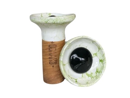 Korunka - Oblako Flow - Black on White/Green Marble