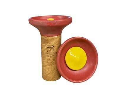 Korunka - Oblako Flow - Yellow on Red Matte/Grey Marble