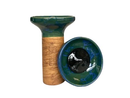 Korunka - Oblako Flow - Black on DarkGreen/ Neon Blue Marble