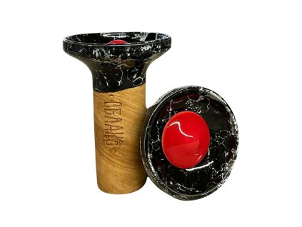 Korunka - Oblako Flow - Red on Black Marble