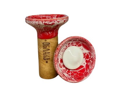 Korunka - Oblako Flow - White on Red Marble