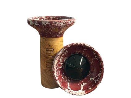 Korunka - Oblako Flow - Black on Burgundy Marble