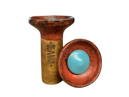 Korunka - Oblako Flow - Light Blue on Red/Black Marble