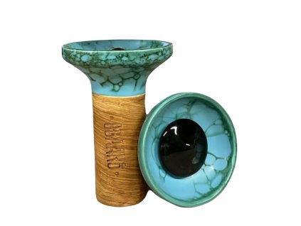 Korunka - Oblako Flow - Black on Light Blue/Green Marble