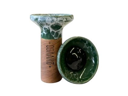 Korunka - Oblako Flow - Black on Dark Green Marble
