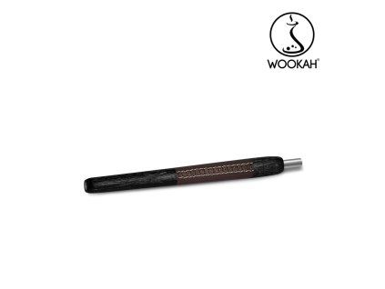 Wookah Wooden Mouthpiece Nox Brown Leather