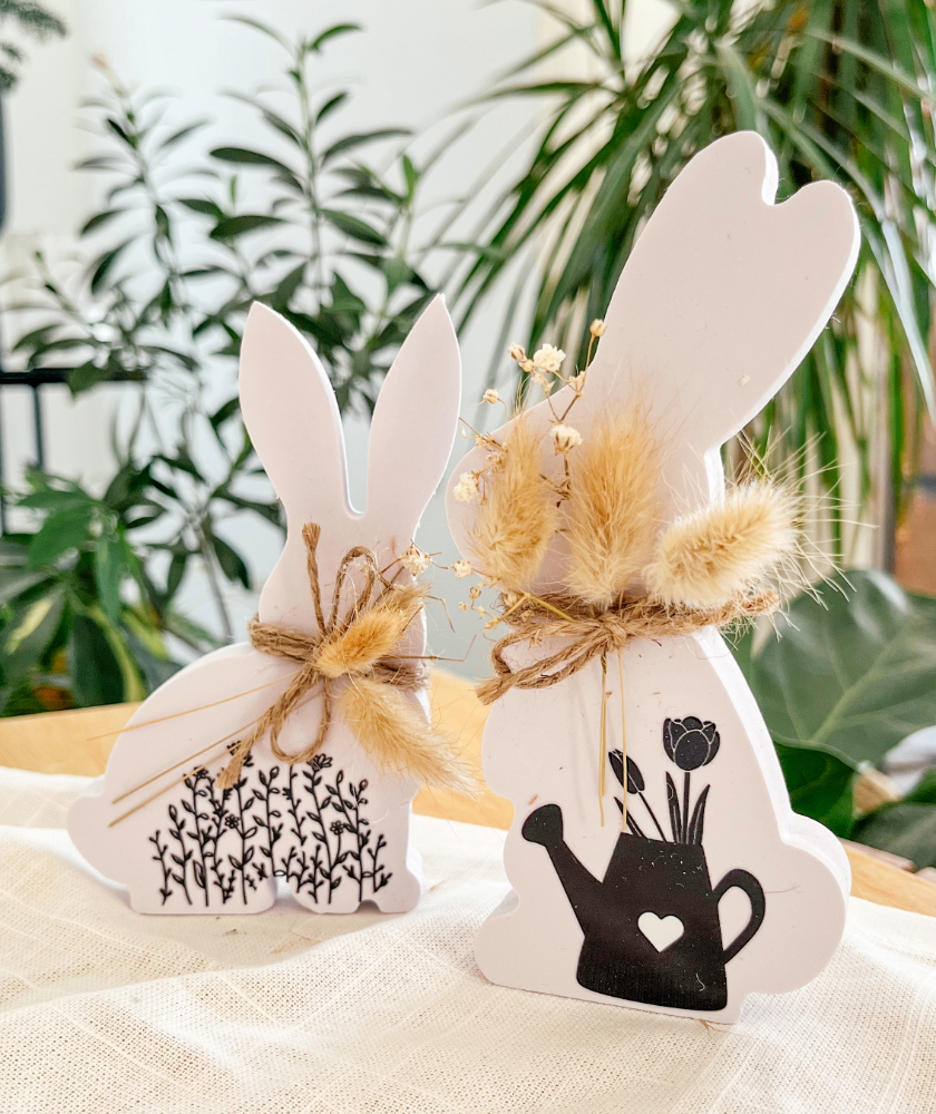 KREATÍV DIY ÚTMUTATÓ: ELEGÁNS FEKETE MINTÁS FA NYUSZIK DEKORÁCIÓS FÓLIA DÍSZÍTÉSSEL