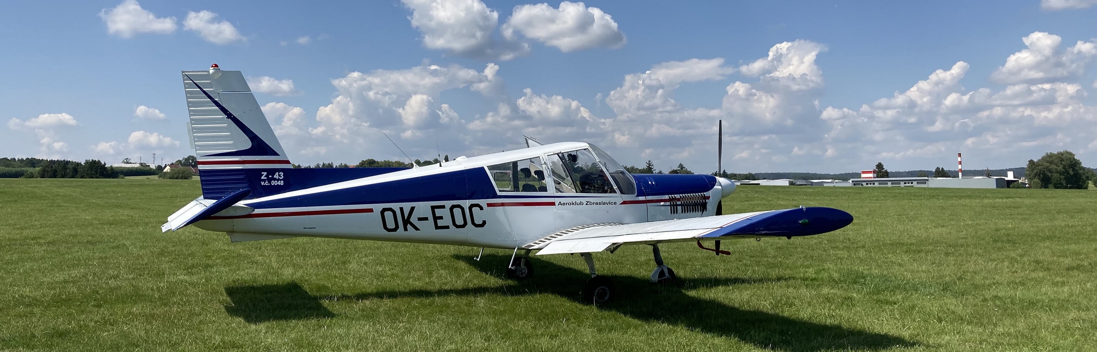 Let morovým letadlem Zlin 43