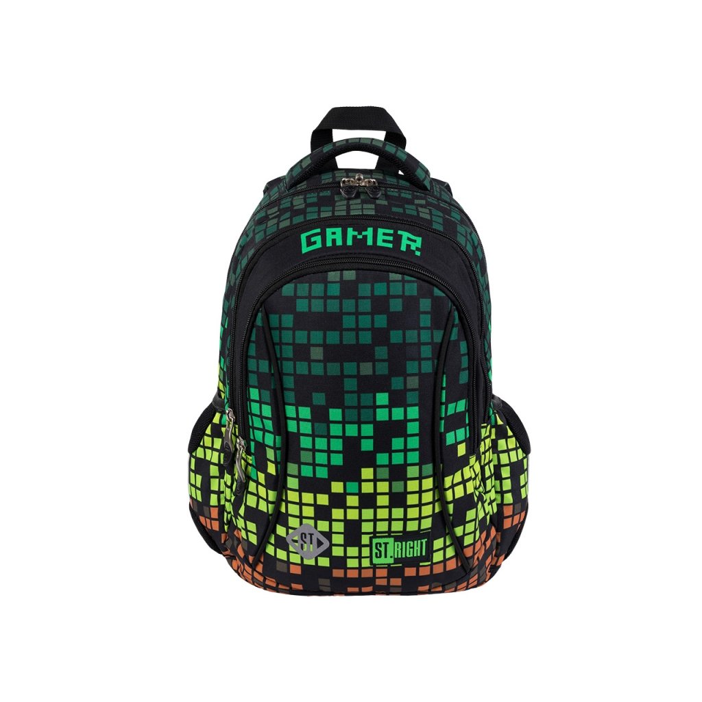 dwukomorowy plecak szkolny stright 19l pixel gamer bp26 (5)