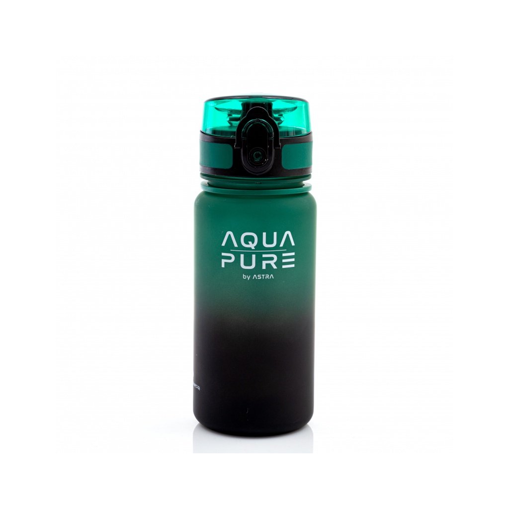 zdrava flasa aqua pure by astra 400 ml green black 511023006