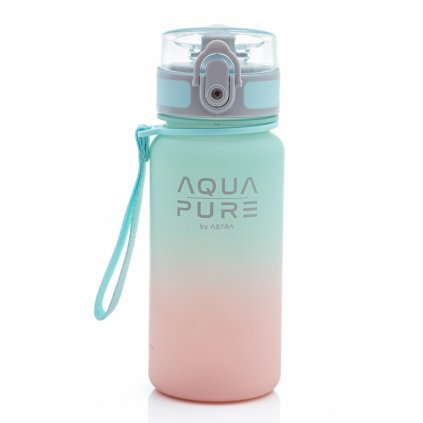 zdrava flasa aqua pure by astra 400 ml pink mint 511023002