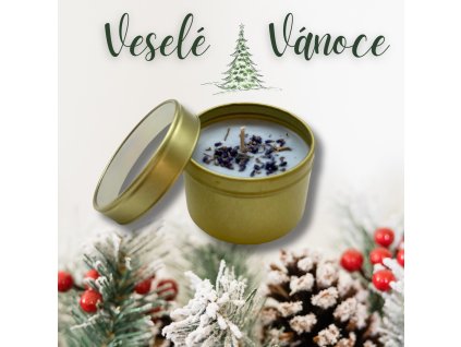 Sójová svíčka zlatá