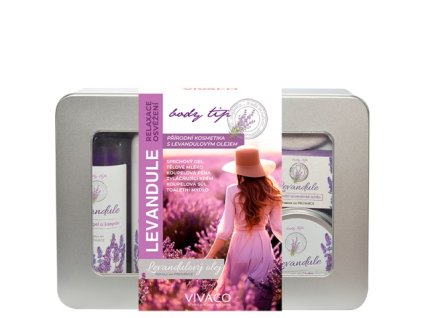 Dárková luxusní sada s olejem a vůní levandule