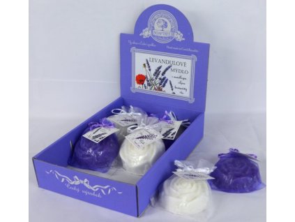 Mýdlo levandulové květ růže 90g