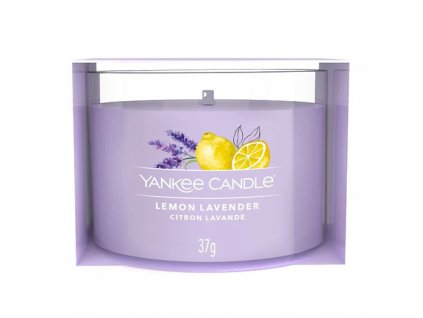 Vonná svíčka Lavender & Lemon Yankee Candle ve skleněném kalíšku