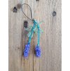 Korálkový přívěsek na klíče - stonky Levandule