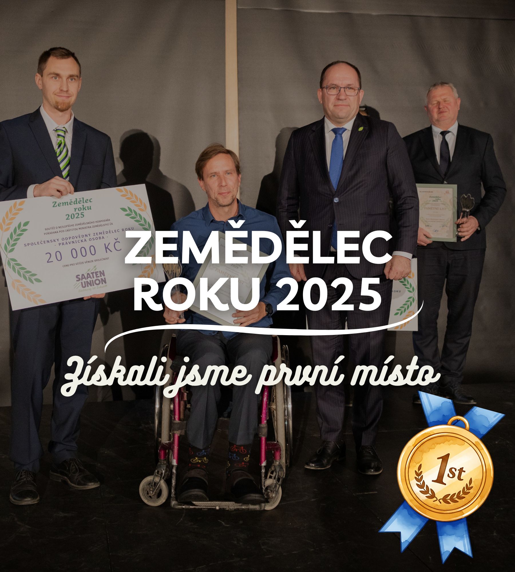 Vyhráli jsme v soutěži - Zemědělec roku 2025