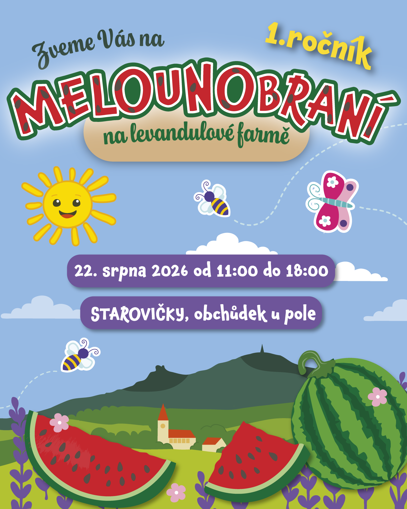 Melounobraní na levandulové farmě 2026